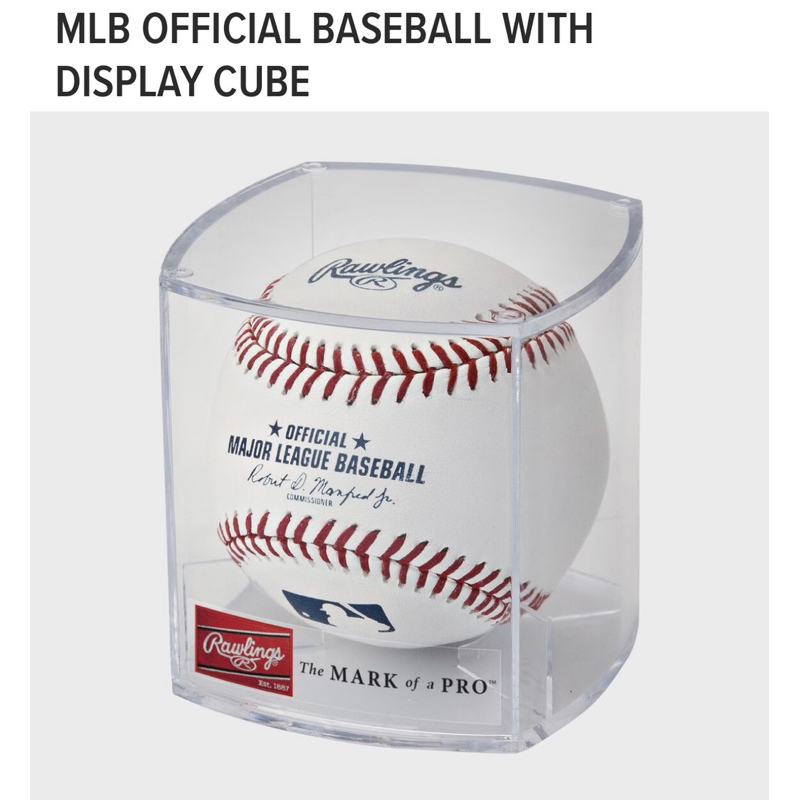 全新 MLB美國職棒大聯盟官方比賽用球 附展示框