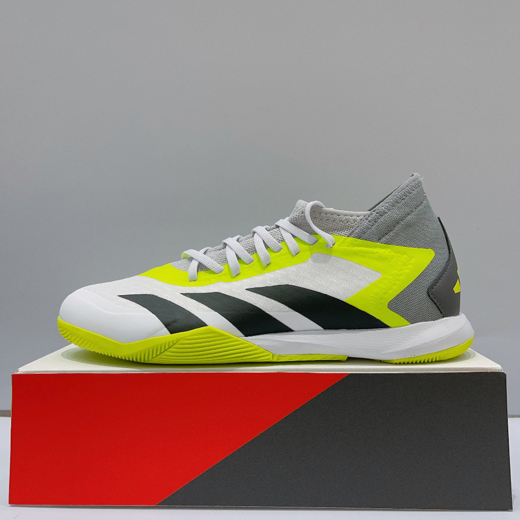 adidas PREDATORACCURACY.3 IN 男女款 白綠色 室內 訓練 運動 足球鞋GY9990