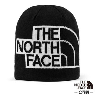 【美國 The North Face】彈性透氣時尚針織保暖毛帽 深帽口/可覆耳 毛線帽 5FW8-KY4 黑 N