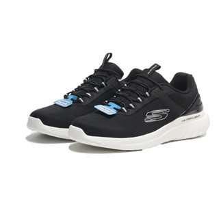 SKECHERS 休閒鞋 BOUNDER 2.0 ANAKO 黑白 免綁鞋帶 男 232673WBLK