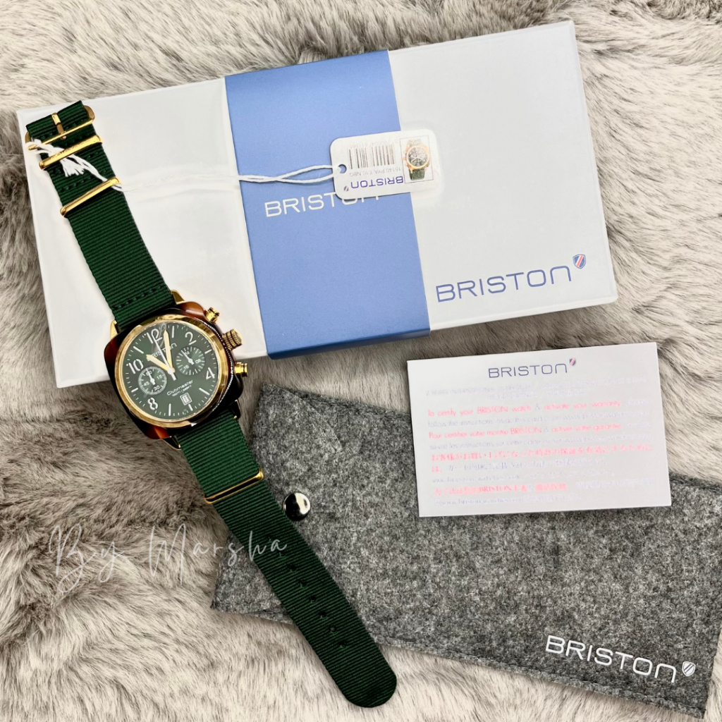 現貨 🇫🇷 法國時尚品牌 Briston 輕奢手工腕錶｜綠色