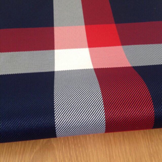 《粒線桔》一碼$180 高質感 台灣製 經典英倫 紅白藍 格紋 格子 防水 厚帆布 厚實 防水布 桌布 庫存布 布料