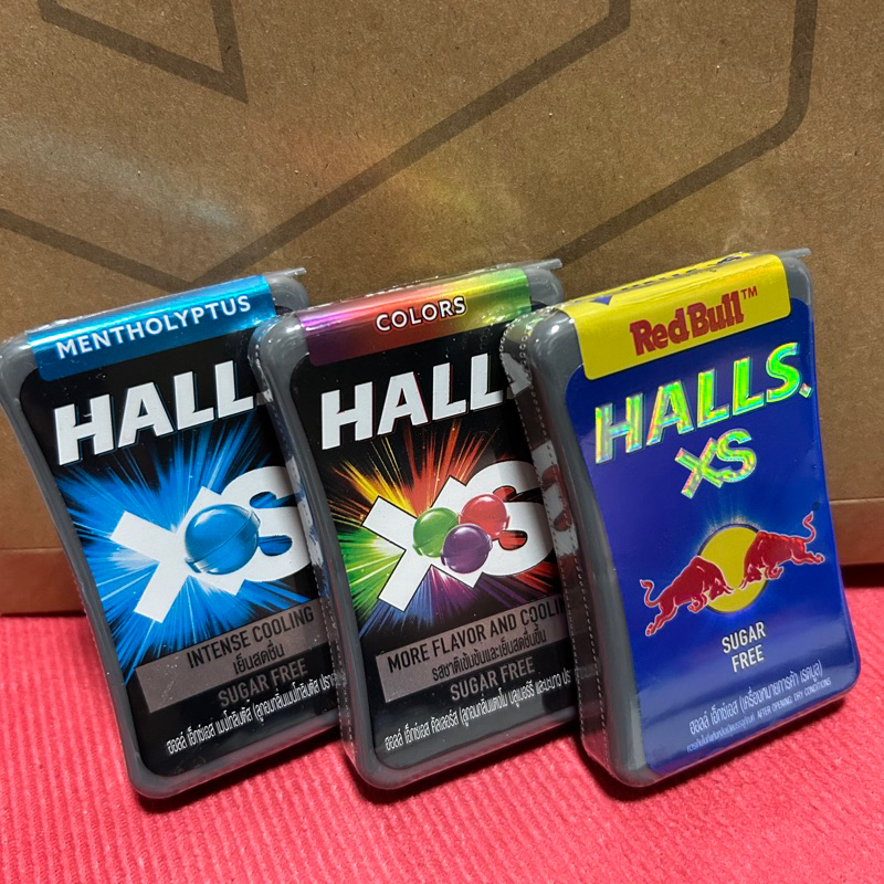 【現貨】【免領券滿額免運】HALLS XS 【 泰國 】超迷你無糖薄荷糖 繽紛水果 &amp; 無糖薄荷 &amp; 紅牛