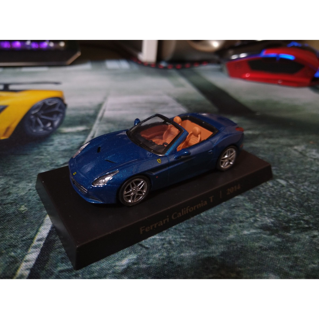 7-11 Ferrari California T 2014 敞篷加州 法拉利系列模型車 二代 1/64 藍色