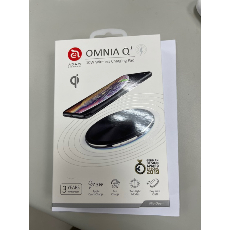 原廠-亞果元素-全新10W 無線充電盤★Adam OMNIA Q1