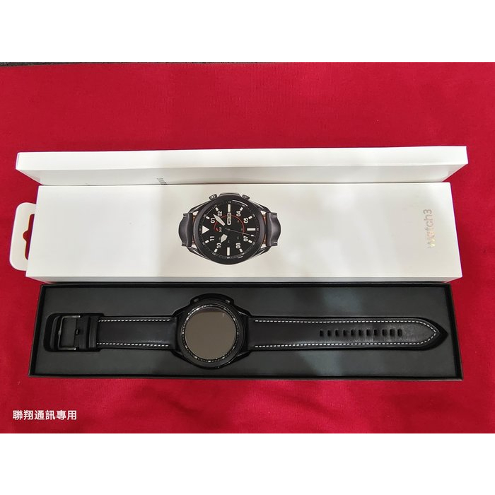 聯翔通訊 外觀如新 黑色 SAMSUNG Watch 3 45mm R840 台灣三星過保固2023/3/1 原廠盒裝