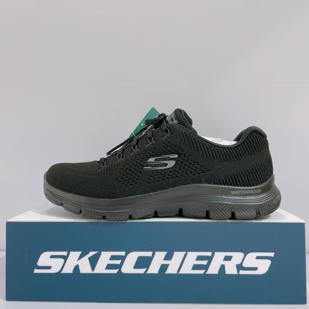 SKECHERS FLEX APPEAL 4.0 女生 黑色 防水 舒適 運動 慢跑鞋 149309BBK