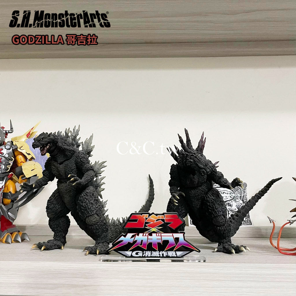 【C&amp;C】站櫃美品 S.H.MonsterArts Godzilla 2000 千禧哥吉拉 酒井 紫背鰭 特別色 SHM