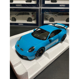 【E.M.C】1:18 1/18 Norev Porsche 911 992 GT3 2021 邁阿密藍 金屬模型車