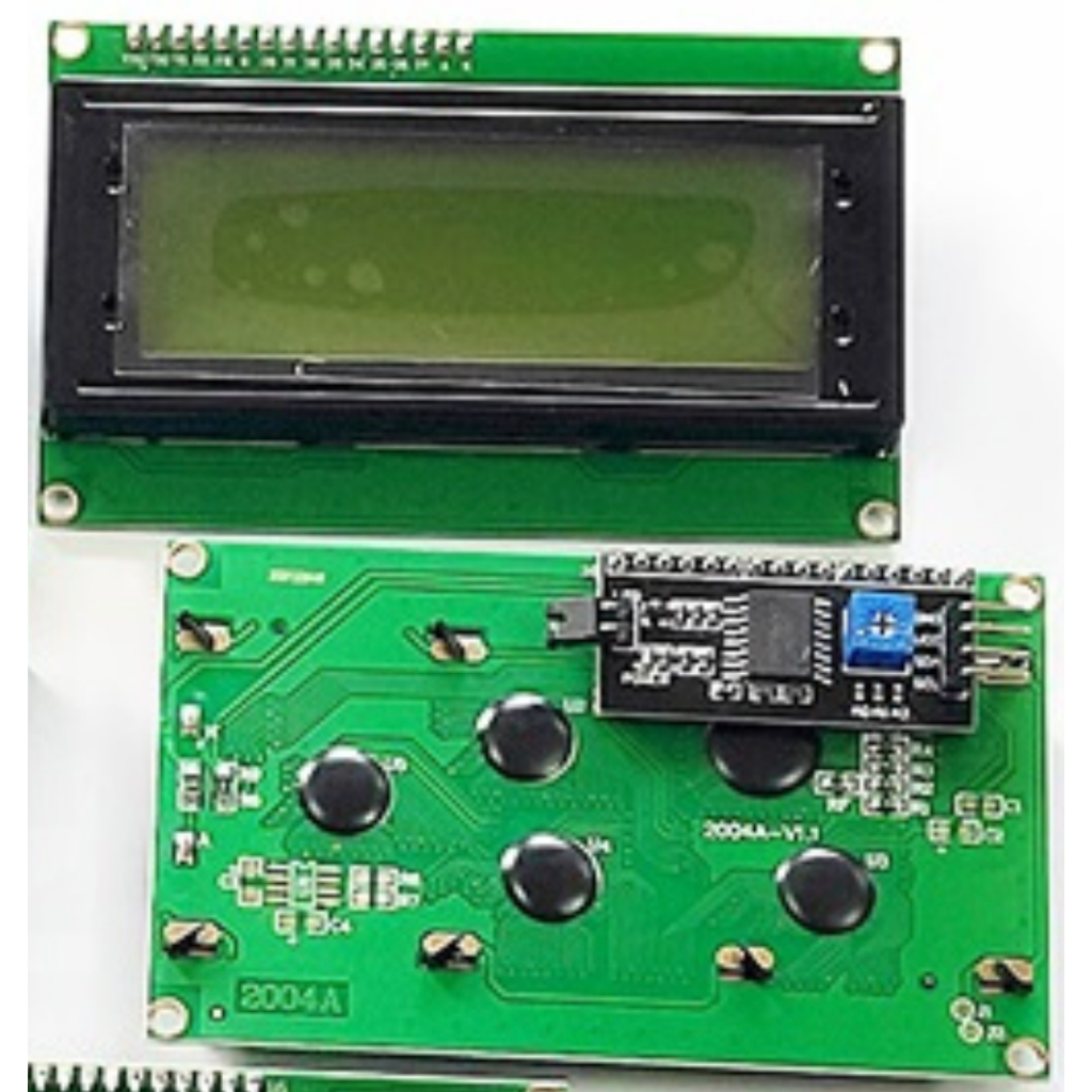 [芸庭樹工作室] 黃綠屏 2004A 液晶屏 5V LCD LCM 帶背光 IIC/I2C