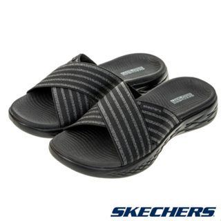 SKECHERS 女健走系列涼拖鞋 ON-THE-GO 600 - 140740BKGY