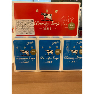 * 日本牛乳石鹼 牛奶香皂三入組 (紅盒) 玫瑰滋潤/ (藍盒) 茉莉清爽 ~牛奶皂 沐浴 洗澡 香皂 日本進口 肥皂