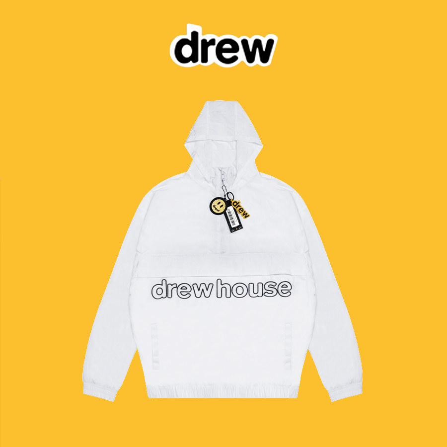 【Mr.W】DREW HOUSE JUSTIN 微笑 笑臉 戶外防風防曬寬鬆連帽夾克外套衝鋒衣 oversize 薄外套