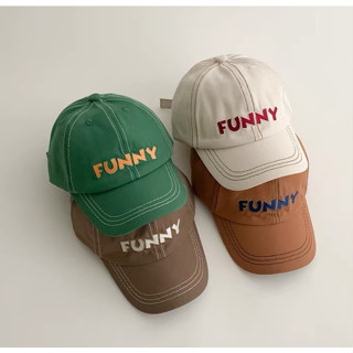 【臺灣現貨◆快速出貨】潮流刺繡FUNNY兒童鴨舌帽 棒球帽 遮陽帽 小童帽 幼兒帽
