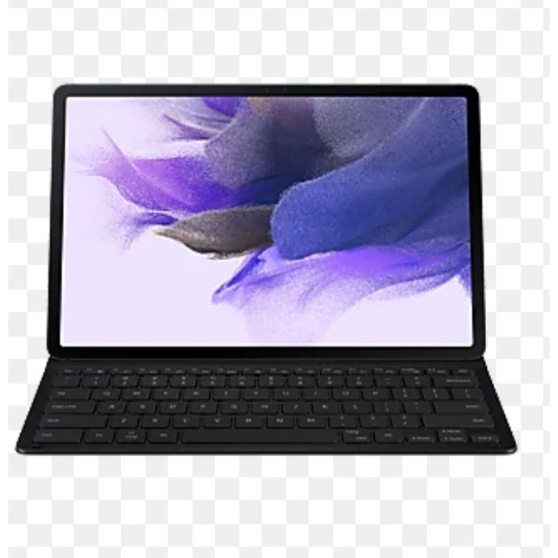 SAMSUNG Galaxy Tab S7+ / S7 FE / S8+ 原廠12.4吋平板專用薄型鍵盤皮套 - 黑