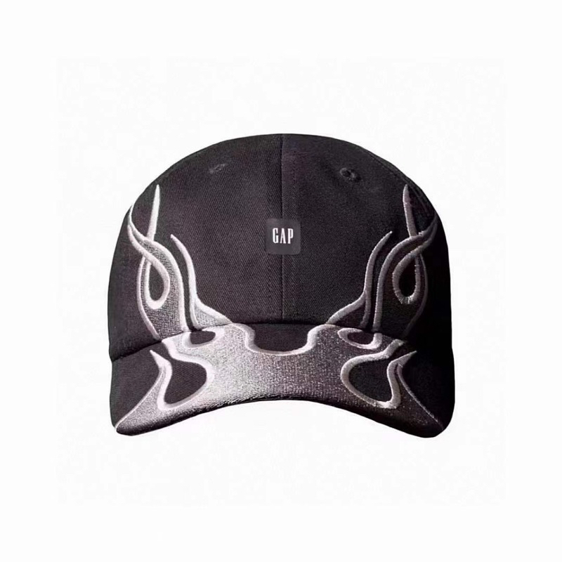 Yeezy x Gap 火焰Logo刺繡 棒球帽