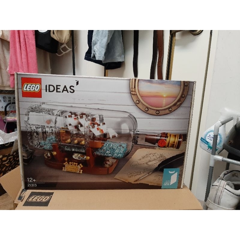 限定 正版 LEGO 樂高 IDEAS 21313 瓶中船 Ship In A Bottle 仿真 可動 積木