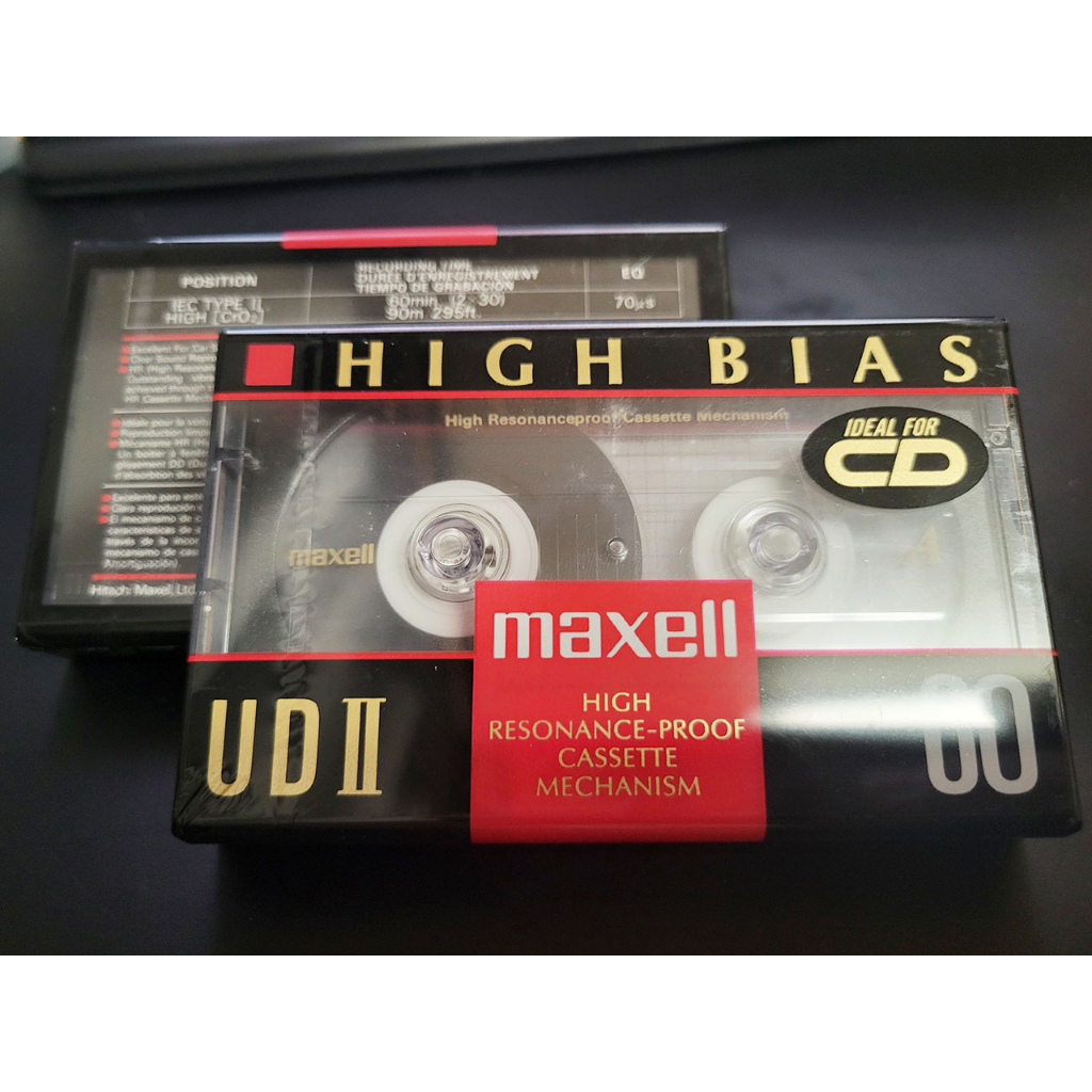 [絕版] Maxell UD-II 60 Type II High Bias 卡式 空白錄音帶 Cro2 日本製