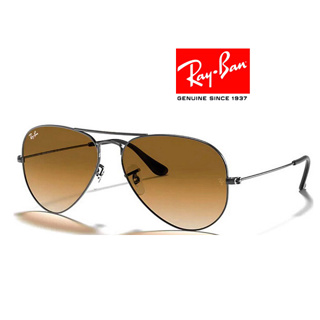 【原廠公司貨】Ray Ban 雷朋 經典飛官設計太陽眼鏡 RB3025 004/51 58mm 鐵灰框漸層茶鏡片 公司貨