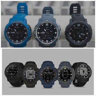 隔日到貨Garmin INSTINCT Crossover 2X 2 solar軍事戰術 全屏 保護貼 迷彩錶帶充電線