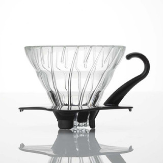 【HARIO】V60黑色01玻璃濾杯/1~2杯用/V60 Glass DRIPPER【Atti咖啡】蟲子