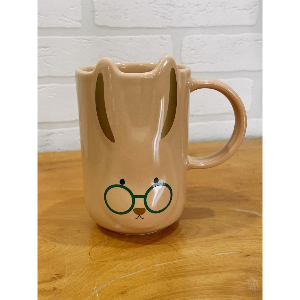 2023兔年 日本星巴克Starbucks限定商品 眼鏡兔子陶瓷馬克杯咖啡杯(全新未使用)