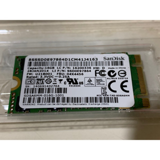 「二手良品」Sandisk SDSA6MM-016G-1001 - 16GB 6Gb/S M.2 SATA