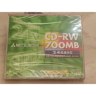 MITSUBISHI / 16X-24X CD-RW 700MB / 燒錄片 / 新品共2片