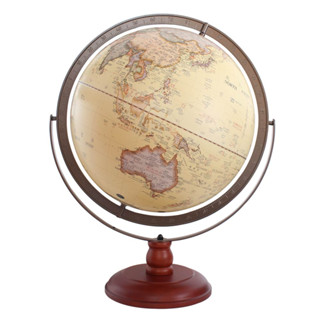 【Skyglobe】17吋超大古典雙環立體浮雕地球儀(中英文版/附燈)《屋外生活》居家 擺飾 地球儀 臺灣製