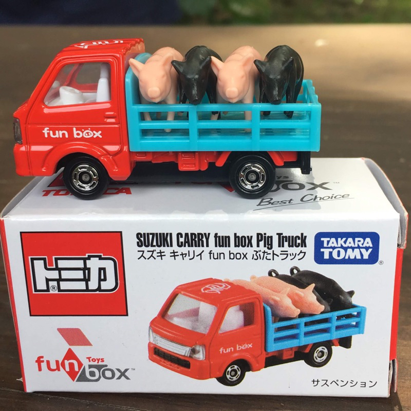 TOMICA 多美 台灣特注車 suzuki carry 載豬車 養豬車 （附膠盒）