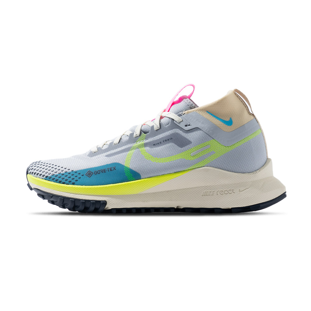 Nike React Pegasus Trail 4 Gtx 女 黃綠灰 多色 防水 越野 慢跑鞋 DJ7929-002