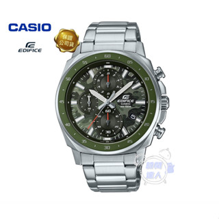 [時間達人]💝CASIO卡西歐 EDIFICE 三針三眼 計時碼錶 日期顯示窗 冒險迷彩(EFV-600D-3CV)