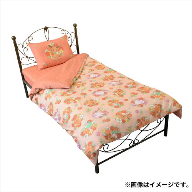 現貨 日本正版 Pokemon 寶可夢 伊布 單人 床單組 床包 枕頭套 被單套