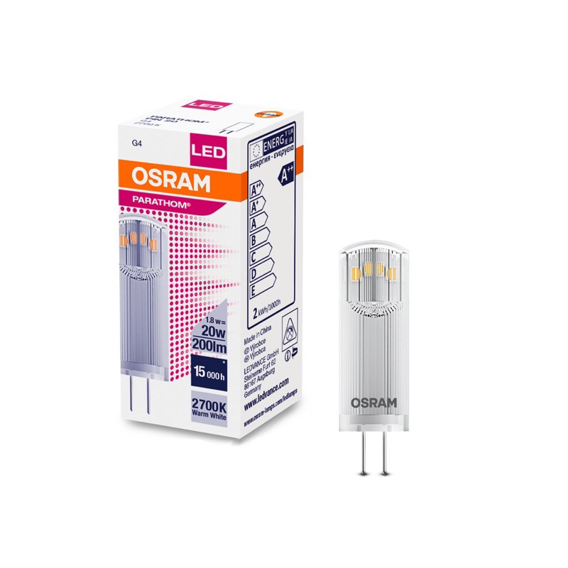 好時光～歐司朗 OSRAM 12V 1.8W  LED 小扁豆 豆泡 豆燈 G4 黃光 2700k 不可調光