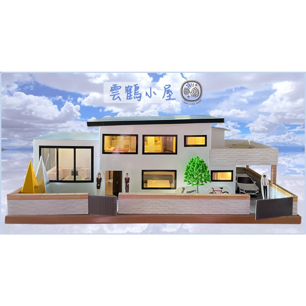 紙紮屋 - 雲鶴小屋 [贈] 金條3盒。爐口專用 金爐專用 紙紮 靈屋 紙房子 小紙紮屋 小靈屋