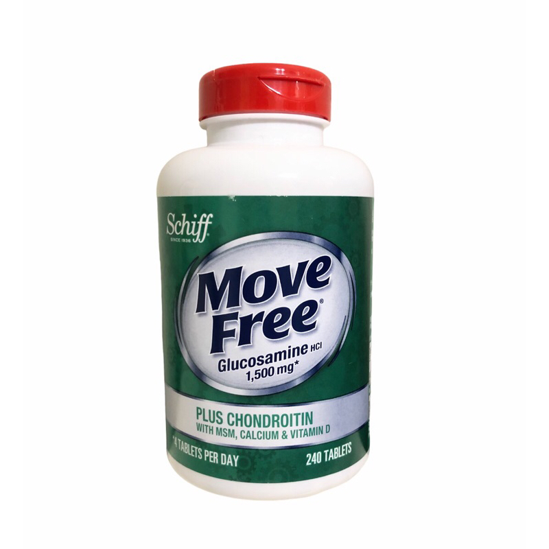 Move Free 葡萄糖胺+軟骨素+MSM+維生素D+鈣（240錠）好市多