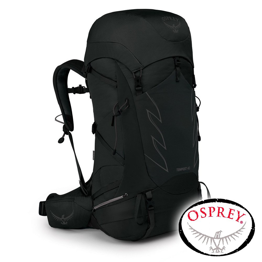 【OSPREY】Tempest 40透氣輕量登山健行背包 40L 『消光黑』M/L 10002723 戶外 登山 露營