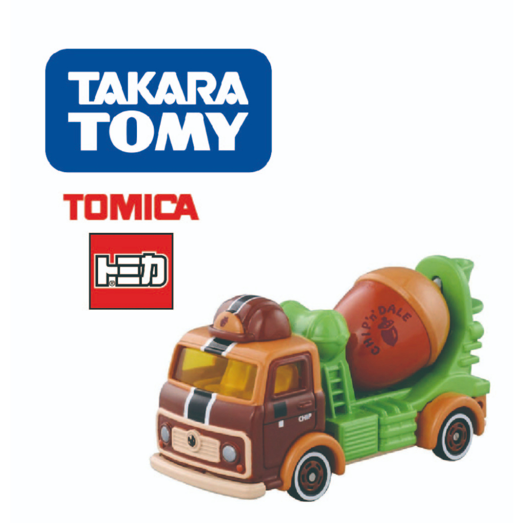 【TOMICA】日本多美小汽車 迪士尼 松鼠 奇奇蒂蒂 水泥車合金小車