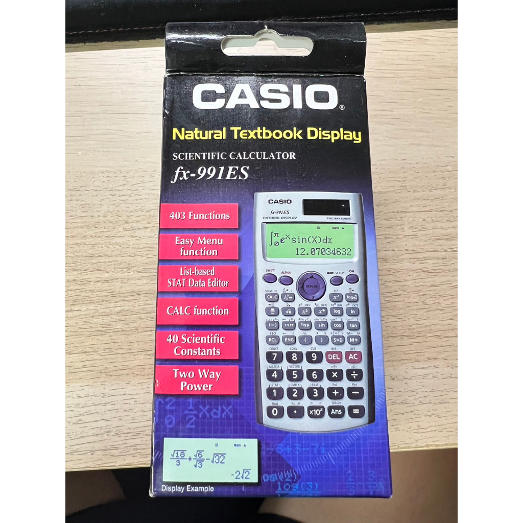 卡西歐計算機 CASIO fx-991ES計算機一代 國家考試專用 工程計算機 計算機