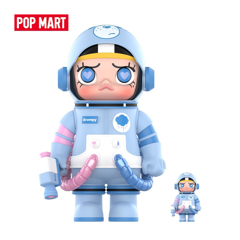 POPMART泡泡瑪特 MEGA 珍藏系列 SPACE MOLLY 400%+100% 易怒熊手辦道具玩具創意禮物盲盒