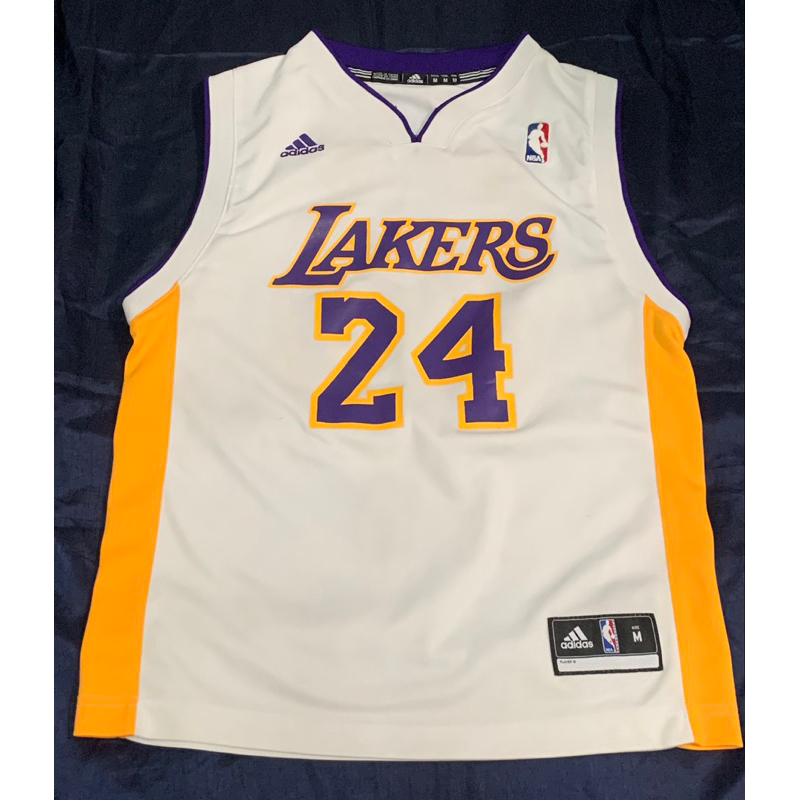 Adidas NBA  24 Kobe Bryant 正版 湖人隊絕版球衣 青少年版 尺寸M約150~160公分