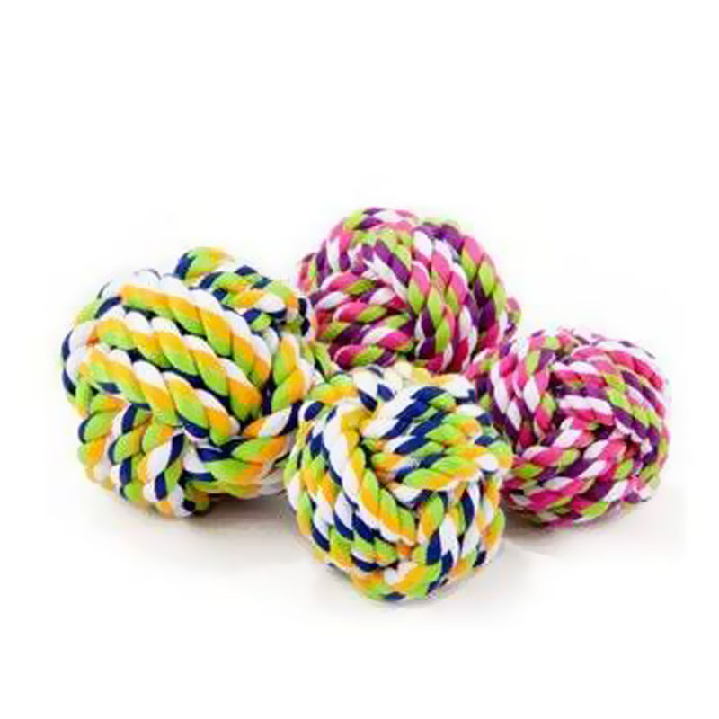 寵物玩具 寵物棉繩球玩具 狗玩具 磨牙 拉繩 棉球 棉繩 拉扯玩具 刷牙繩 編織 寵物球 啃咬潔齒 啃咬玩具