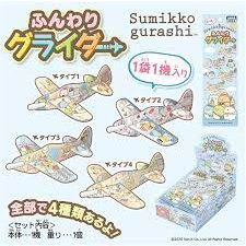 日本正版角落生物景品小飛機紙飛機角落小夥伴(不挑款隨機出盲包)DIY 材料包 紙飛機 手做 盲玩