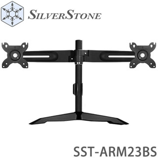【3CTOWN】含稅 SilverStone 銀欣 ARM23 雙臂桌上型螢幕支架 螢幕支撐架 SST-ARM23BS