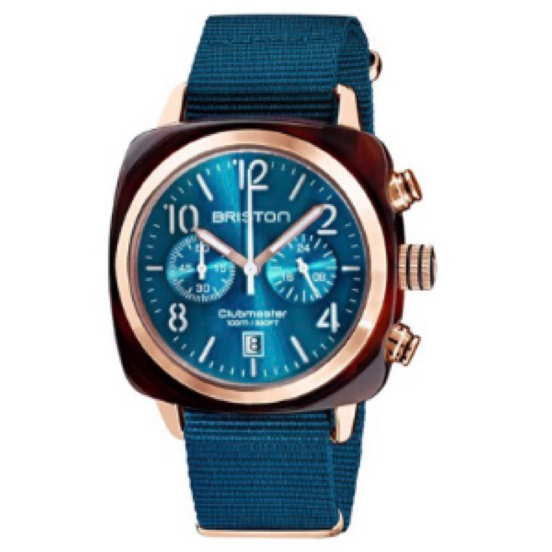 BRISTON 法國輕奢手工錶 經典方糖系列/ 藍色