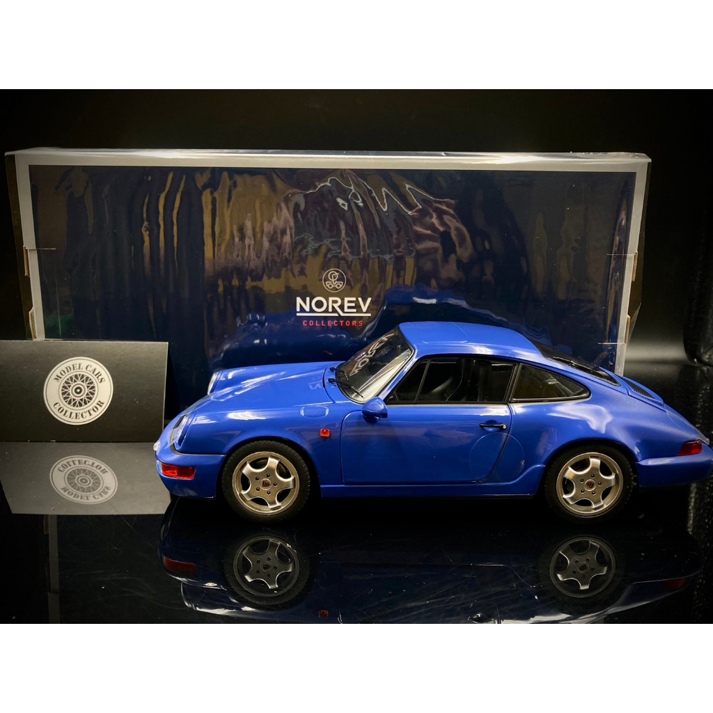 【收藏模人】Norev Porsche 911 964 Carrera 4 1990 馬丁藍 限量 1:18 1/18