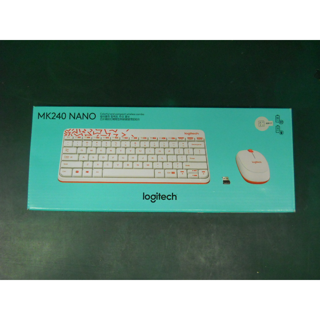 logitech_MK240 NANO無線鍵盤滑鼠組