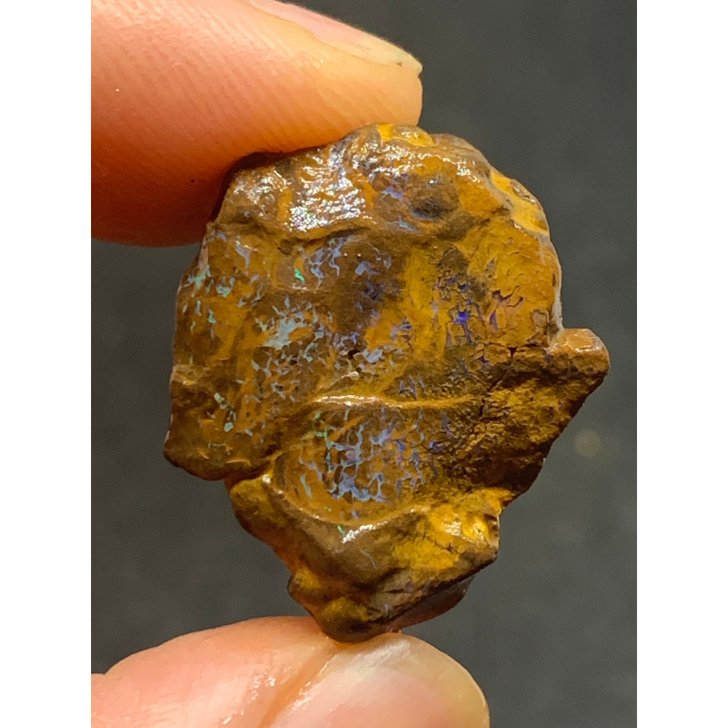 茱莉亞 澳洲蛋白石 礫背蛋白石原礦 編號Ｒ25 原石 boulder opal 歐泊 澳寶 閃山雲 歐珀