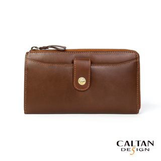 【CALTAN DESIGN】真皮/長夾 | 皮夾 扣飾L型長夾 074353三色