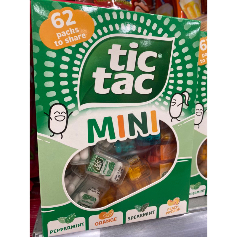 Tic Tac 涼糖 mini peppermint 迷你清新口氣 薄荷糖 超值組合 62盒裝 大包裝 免運